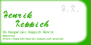 henrik keppich business card